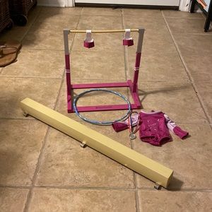 American girl gymnastics set
